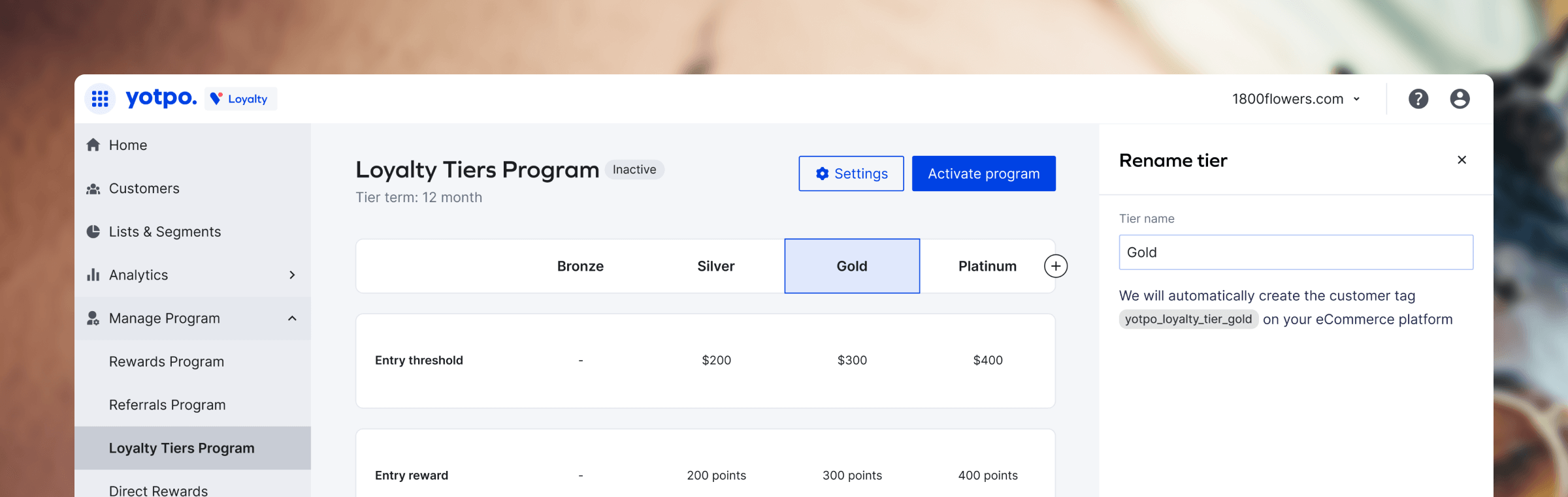 Yotpo VIP Tiers Main Preview
